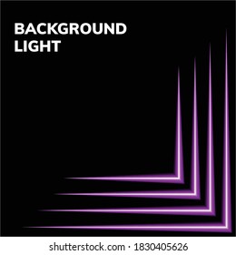 Neon Light Shapes On Black Background
