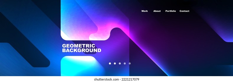 Neon light shiny high-speed technology abstract background. Movement pattern for banner, poster or app wallpaper