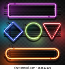 Neon light template