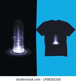 Neon Light T-shirt Design Design Neon