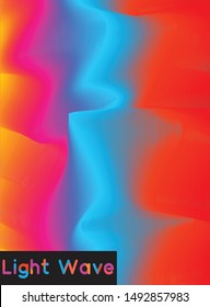 neon light wave background colorful gradient element 