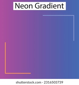 Neon Lighting Gradient Color Design. Creative awesome Gradient.