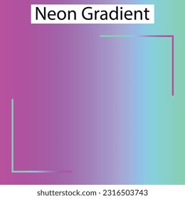 Neon Lighting Gradient Color Design. Creative awesome Gradient.