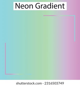 Neon Lighting Gradient Color Design. Creative awesome Gradient.