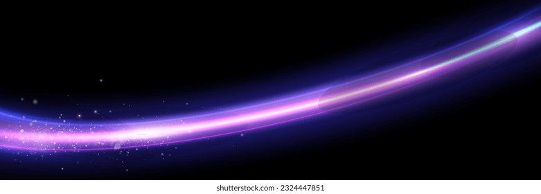 Neon light.Motion speed light lines.Colorful wave effect.Squiggle.Swirl curve effect.