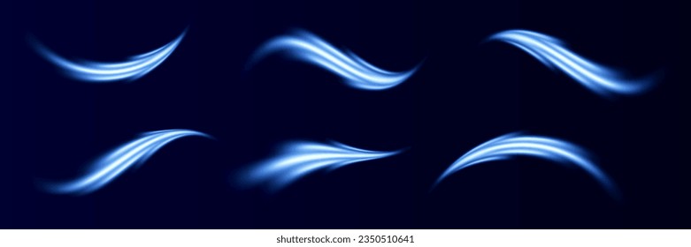 Neon light.Motion speed light lines.Colorful wave effect.Squiggle.Swirl curve effect.