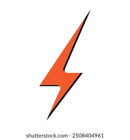 Neon bliksemflitspictogram. Bliksemflits pictogrammen. Neon donderboutsignaal, elektrische ontlading