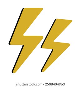 Neon bliksemflitspictogram. Bliksemflits pictogrammen. Neon donderboutsignaal, elektrische ontlading