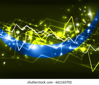Modelo de plano de fundo de vetor de raios de néon