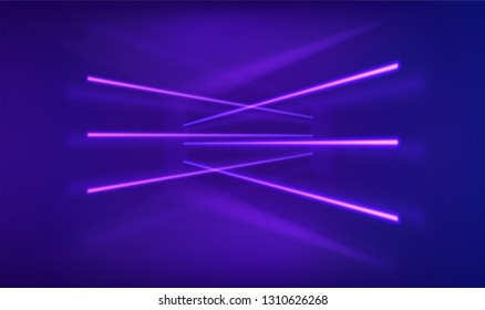 Neon lights background. Abstract psychedelic glowing lines. Digital innovation concept for your design