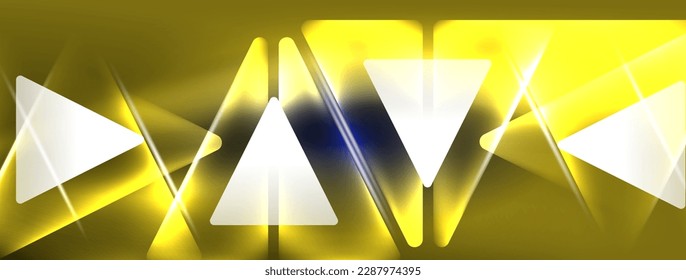 Neon lights hacking geometric background, virtual reality or artificial intelligence concept, cyberpunk geometric template for wallpaper, banner, presentation, background
