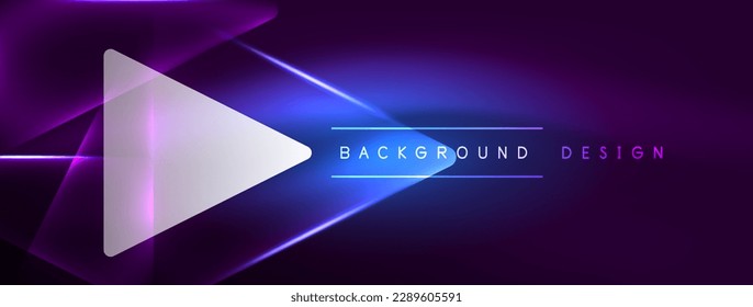 Neon lights hacking geometric background, virtual reality or artificial intelligence concept, cyberpunk geometric template for wallpaper, banner, presentation, background