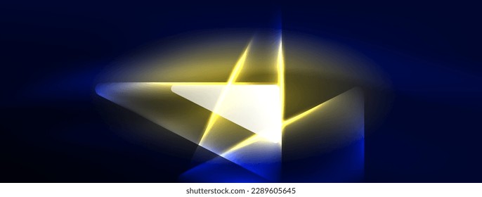 Neon lights hacking geometric background, virtual reality or artificial intelligence concept, cyberpunk geometric template for wallpaper, banner, presentation, background