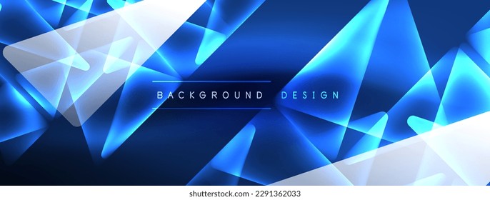 Neon lights hacking geometric background, virtual reality or artificial intelligence concept, cyberpunk geometric template for wallpaper, banner, presentation, background
