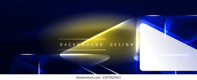 Neon lights hacking geometric background, virtual reality or artificial intelligence concept, cyberpunk geometric template for wallpaper, banner, presentation, background