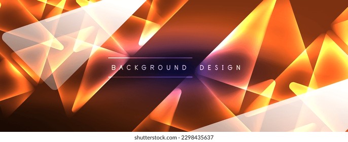 Neon lights hacking geometric background, virtual reality or artificial intelligence concept, cyberpunk geometric template for wallpaper, banner, presentation, background