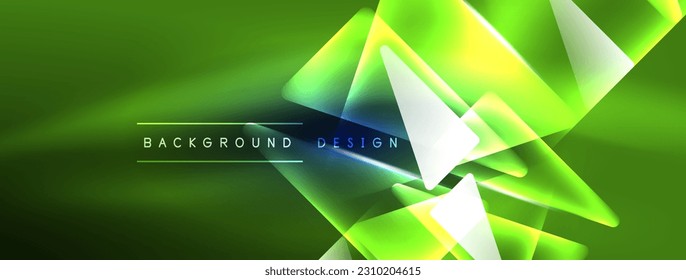 Neon lights hacking geometric background, virtual reality or artificial intelligence concept, cyberpunk geometric template for wallpaper, banner, presentation, background