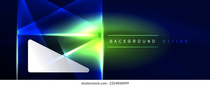 Neon lights hacking geometric background, virtual reality or artificial intelligence concept, cyberpunk geometric template for wallpaper, banner, presentation, background