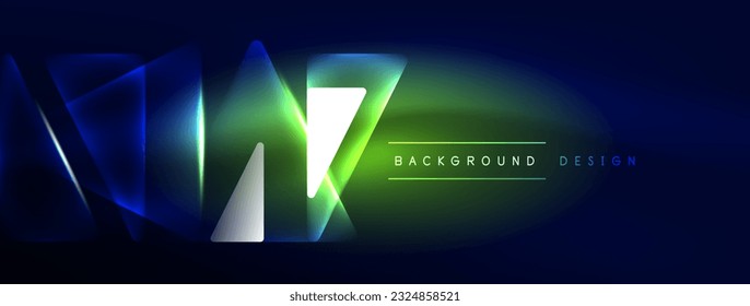 Neon lights hacking geometric background, virtual reality or artificial intelligence concept, cyberpunk geometric template for wallpaper, banner, presentation, background