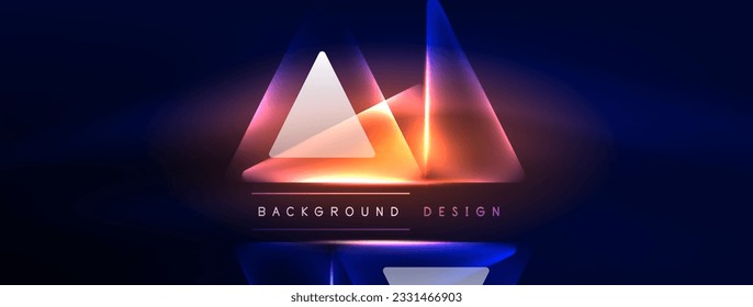 Neon lights hacking geometric background, virtual reality or artificial intelligence concept, cyberpunk geometric template for wallpaper, banner, presentation, background