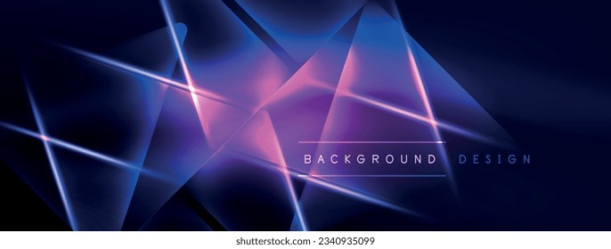 Neon lights hacking geometric background, virtual reality or artificial intelligence concept, cyberpunk geometric template for wallpaper, banner, presentation, background