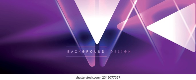 Neon lights hacking geometric background, virtual reality or artificial intelligence concept, cyberpunk geometric template for wallpaper, banner, presentation, background