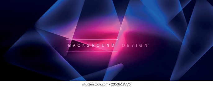 Neon lights hacking geometric background, virtual reality or artificial intelligence concept, cyberpunk geometric template for wallpaper, banner, presentation, background