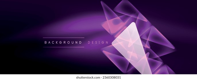 Neon lights hacking geometric background, virtual reality or artificial intelligence concept, cyberpunk geometric template for wallpaper, banner, presentation, background