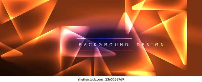 Neon lights hacking geometric background, virtual reality or artificial intelligence concept, cyberpunk geometric template for wallpaper, banner, presentation, background