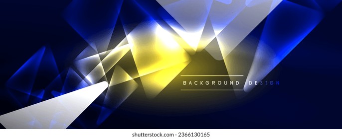 Neon lights hacking geometric background, virtual reality or artificial intelligence concept, cyberpunk geometric template for wallpaper, banner, presentation, background