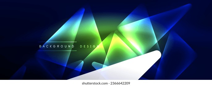 Neon lights hacking geometric background, virtual reality or artificial intelligence concept, cyberpunk geometric template for wallpaper, banner, presentation, background