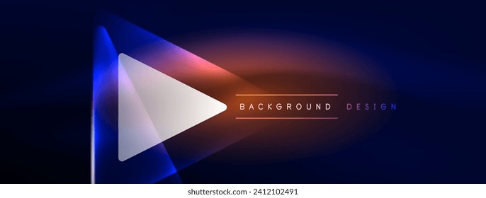 Neon lights hacking geometric background, virtual reality or artificial intelligence concept, cyberpunk geometric template for wallpaper, banner, presentation, background