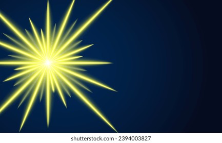 Neon lights star empty background