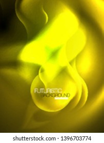 Neon lights vector abstract background, modern design template