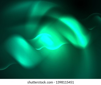 Neon lights vector abstract background, modern design template