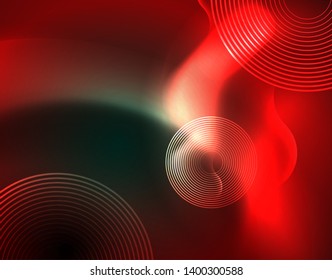 Neonleuchten, abstrakter Hintergrund, moderne Design-Vorlage