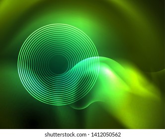 Neonleuchten, abstrakter Hintergrund, moderne Design-Vorlage