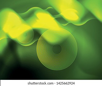 Neon lights vector abstract background, modern design template