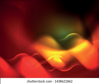 Fondo abstracto del vector de luces de neón, plantilla de diseño moderno