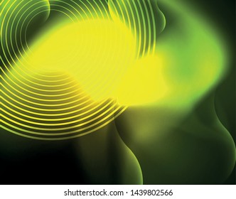 Neon lights vector abstract background, modern design template
