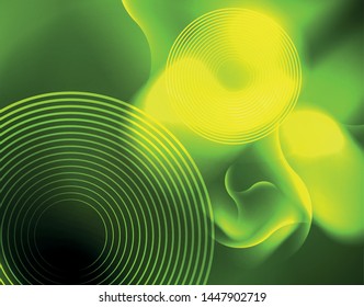 Neon lights vector abstract background, modern design template