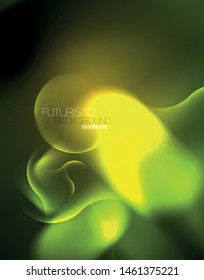 Neon lights vector abstract background, modern design template