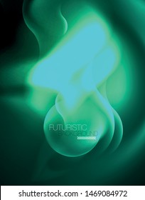 Neon lights vector abstract background, modern design template