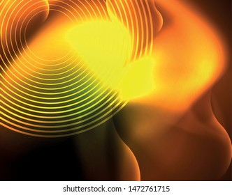 Neon lights vector abstract background, modern design template