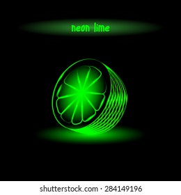 neon lime half