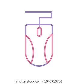 neon line mouse object technology that use with computer
