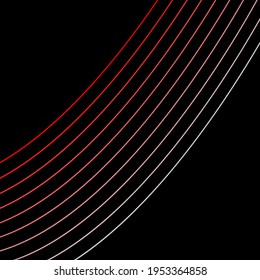 Neon lines on black background. Trendy design for invitations, shop adds, flyers, banners, etc