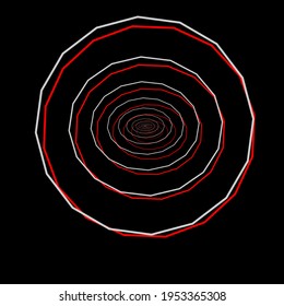 Líneas de neón sobre fondo negro. Diseño de moda para invitaciones, complementos de tiendas, volantes, pancartas, etc