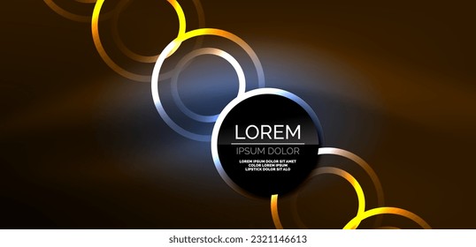 Neon lines and waves abstract background. Techno glowing neon shapes vector illustration for wallpaper, banner, background, landing page, wall art, invitation, prints, posters