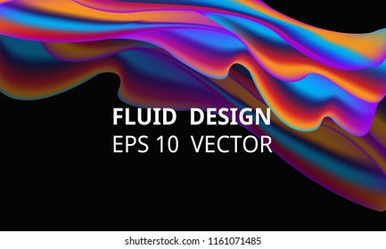 Neon liquid splash colorful . Futuristic fluid paint template. Abstract neon background. Suitable For Wallpaper  Banner  Card  Book Illustration  Web Landing Page  and Other Related Creative 